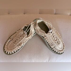 NWT strappy cord beige sandals. European size 36 (size 6 US).